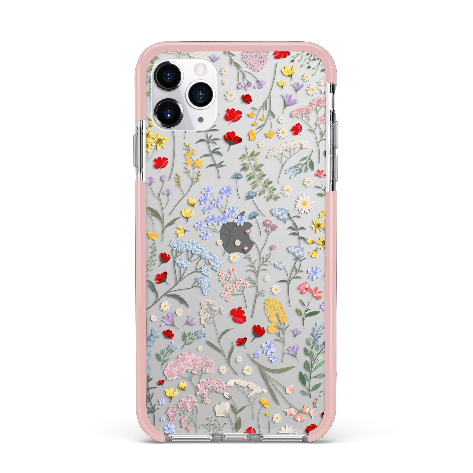 Wild Flowers iPhone 11 Pro Max Impact Pink Edge Case