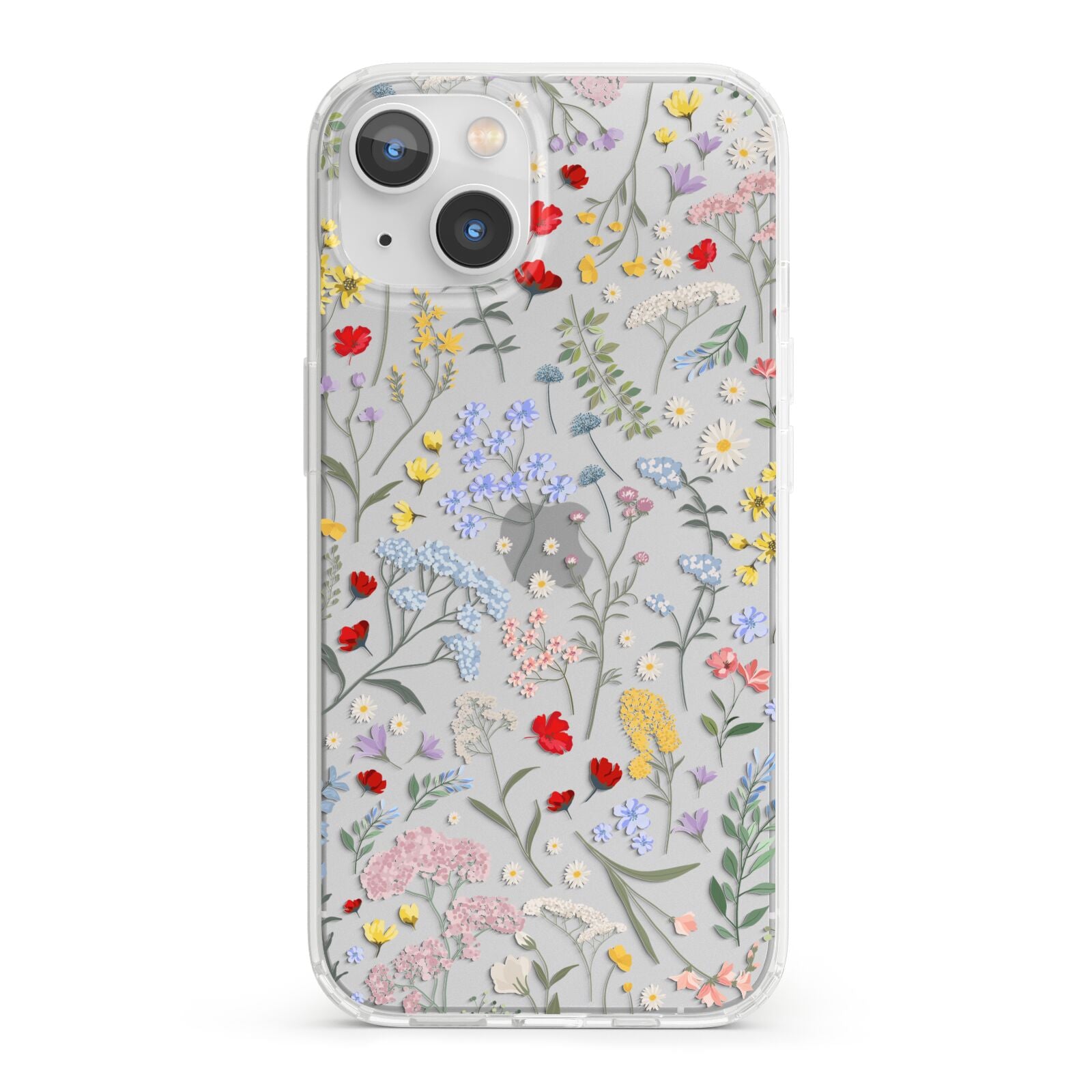 Wild Flowers iPhone 13 Clear Bumper Case