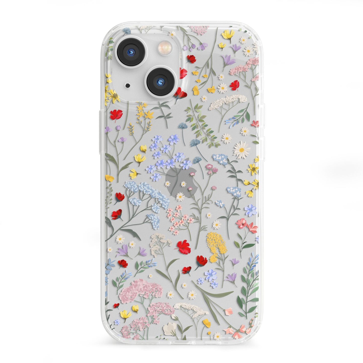 Wild Flowers iPhone 13 Mini Clear Bumper Case
