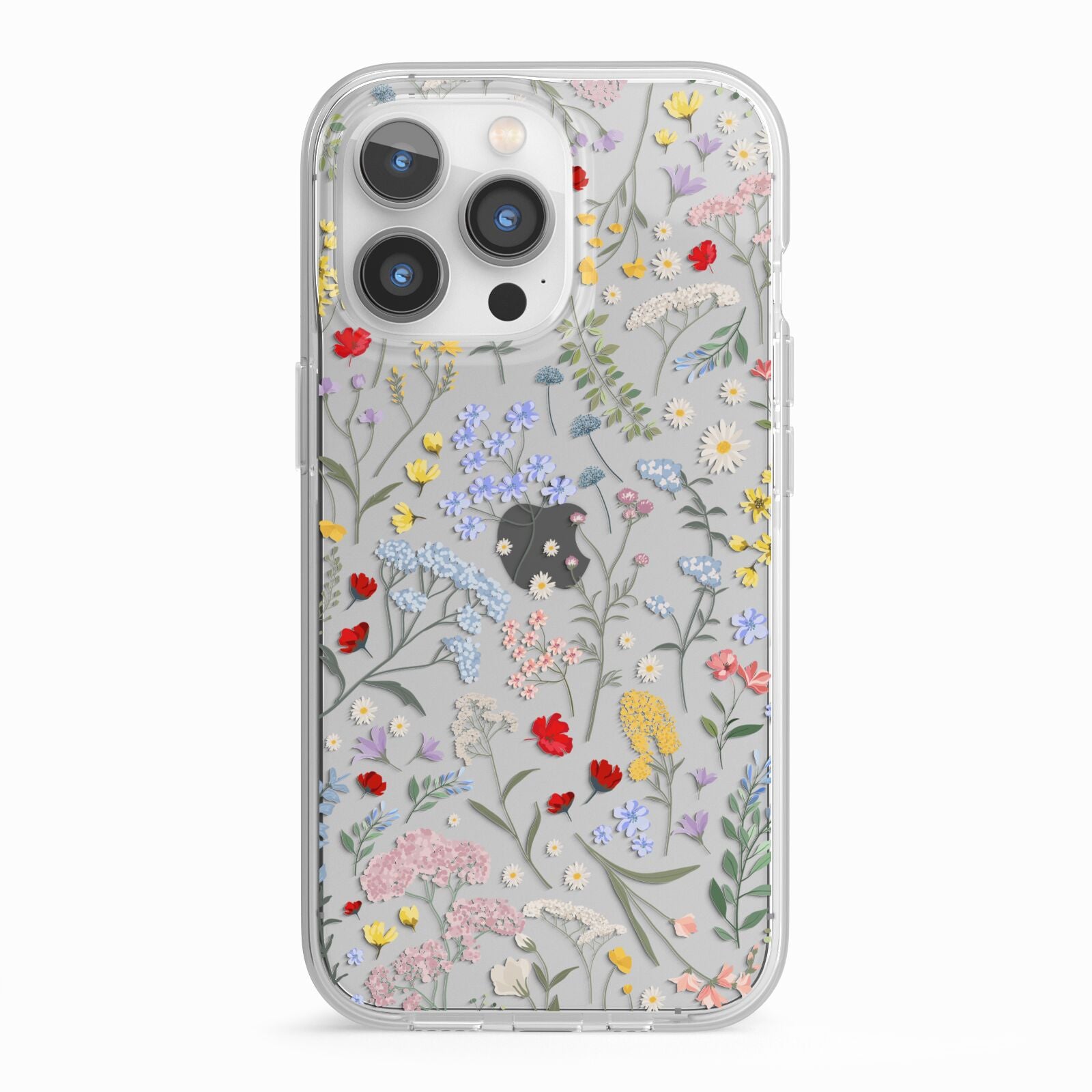 Wild Flowers iPhone 13 Pro TPU Impact Case with White Edges