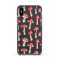 Wild Mushrooms Apple iPhone Xs Impact Case Black Edge on Black Phone