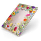 Wildflower Apple iPad Case on Rose Gold iPad Side View