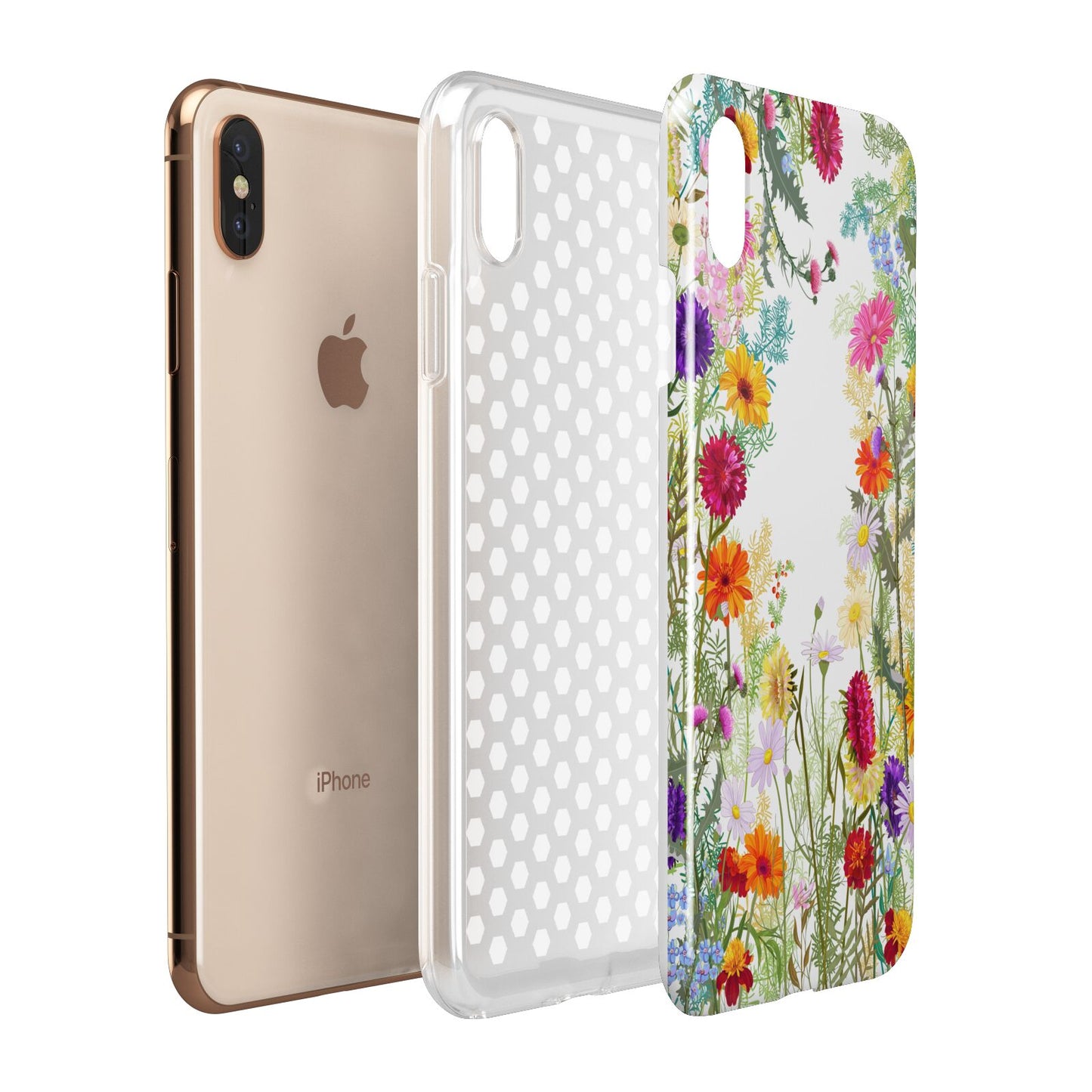 Wildflower Apple iPhone Xs Max 3D Tough Case Expanded View