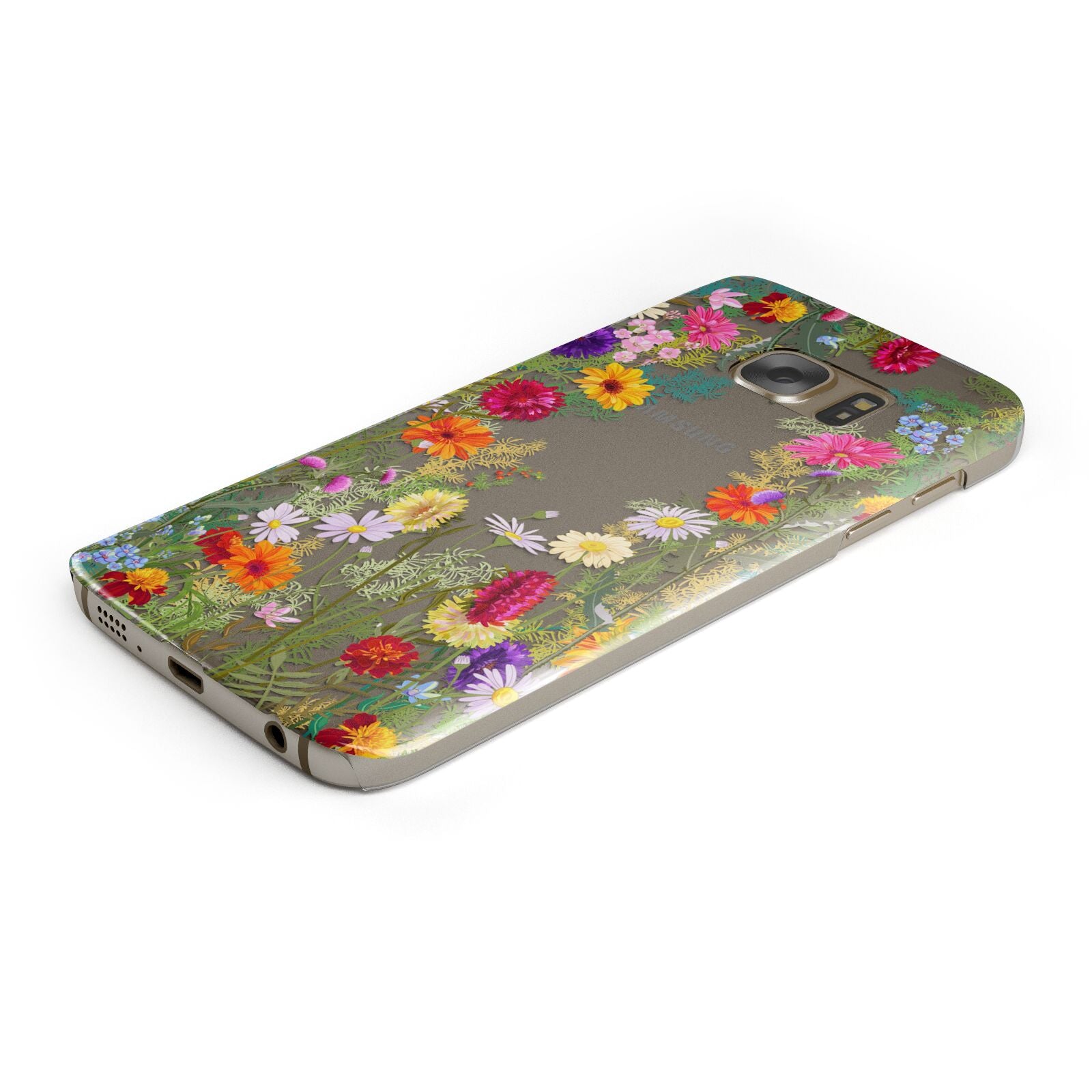 Wildflower Samsung Galaxy Case Bottom Cutout