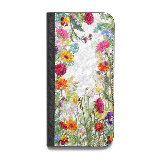 Wildflower Vegan Leather Flip iPhone Case