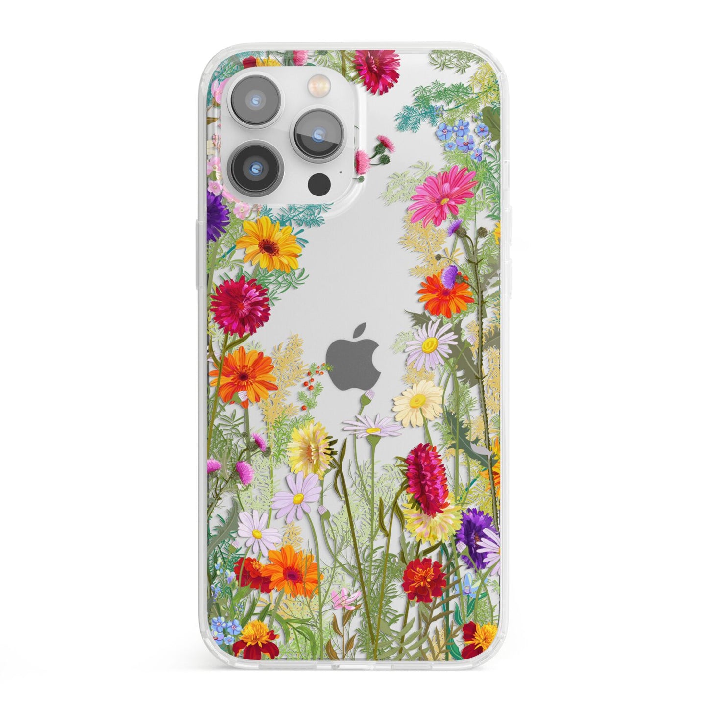 Wildflower iPhone 13 Pro Max Clear Bumper Case