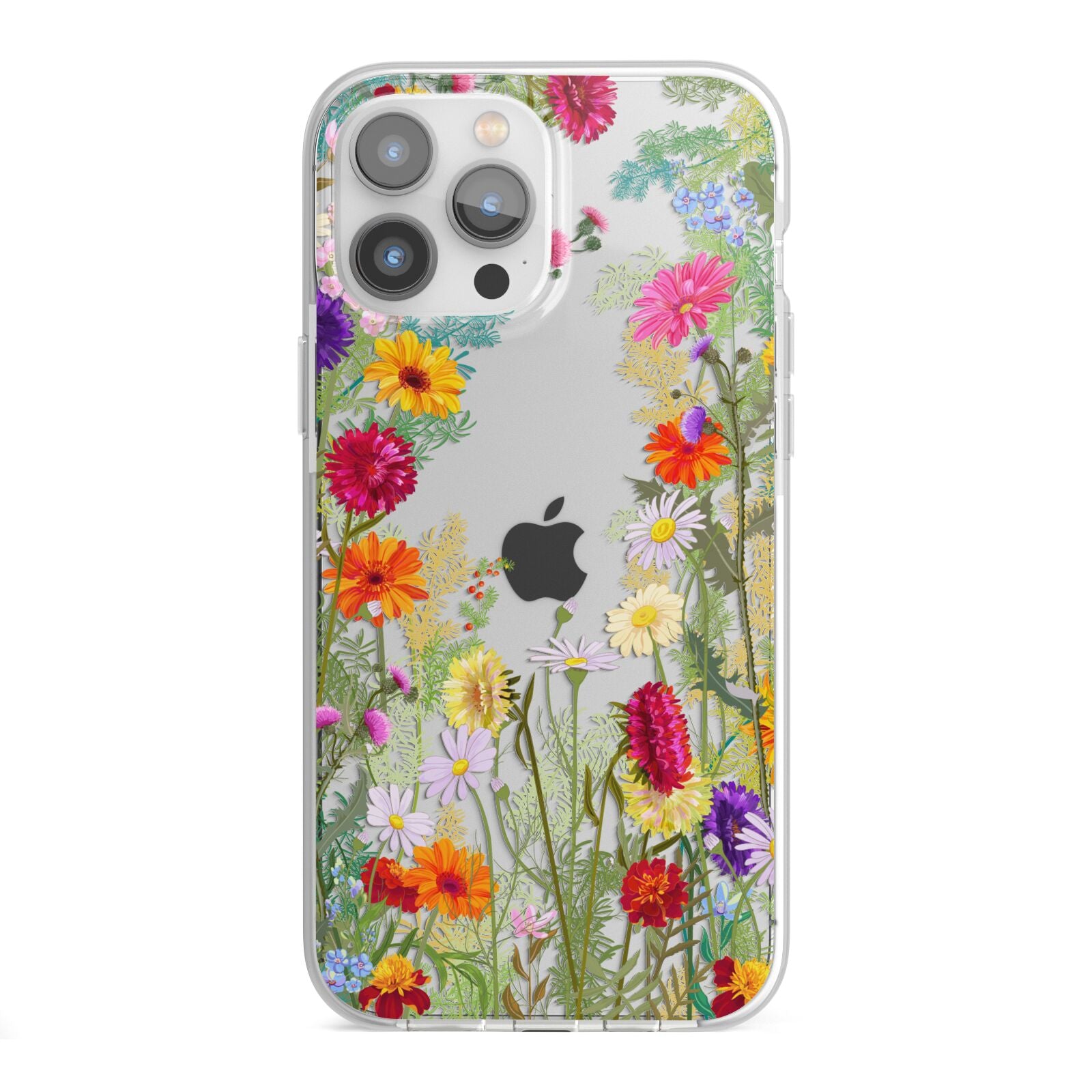 Wildflower iPhone 13 Pro Max TPU Impact Case with White Edges