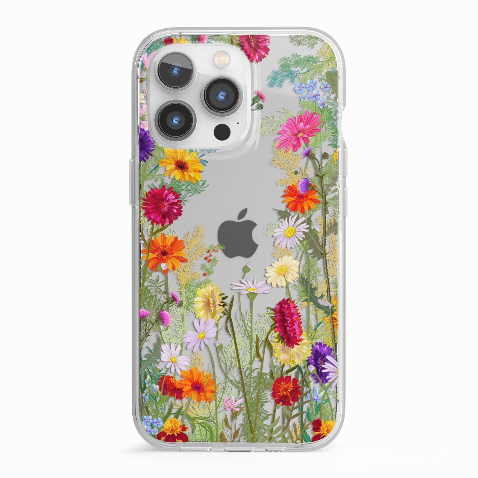 Wildflower iPhone 13 Pro TPU Impact Case with White Edges