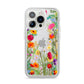Wildflower iPhone 14 Pro Clear Tough Case Silver