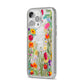 Wildflower iPhone 14 Pro Max Glitter Tough Case Silver Angled Image