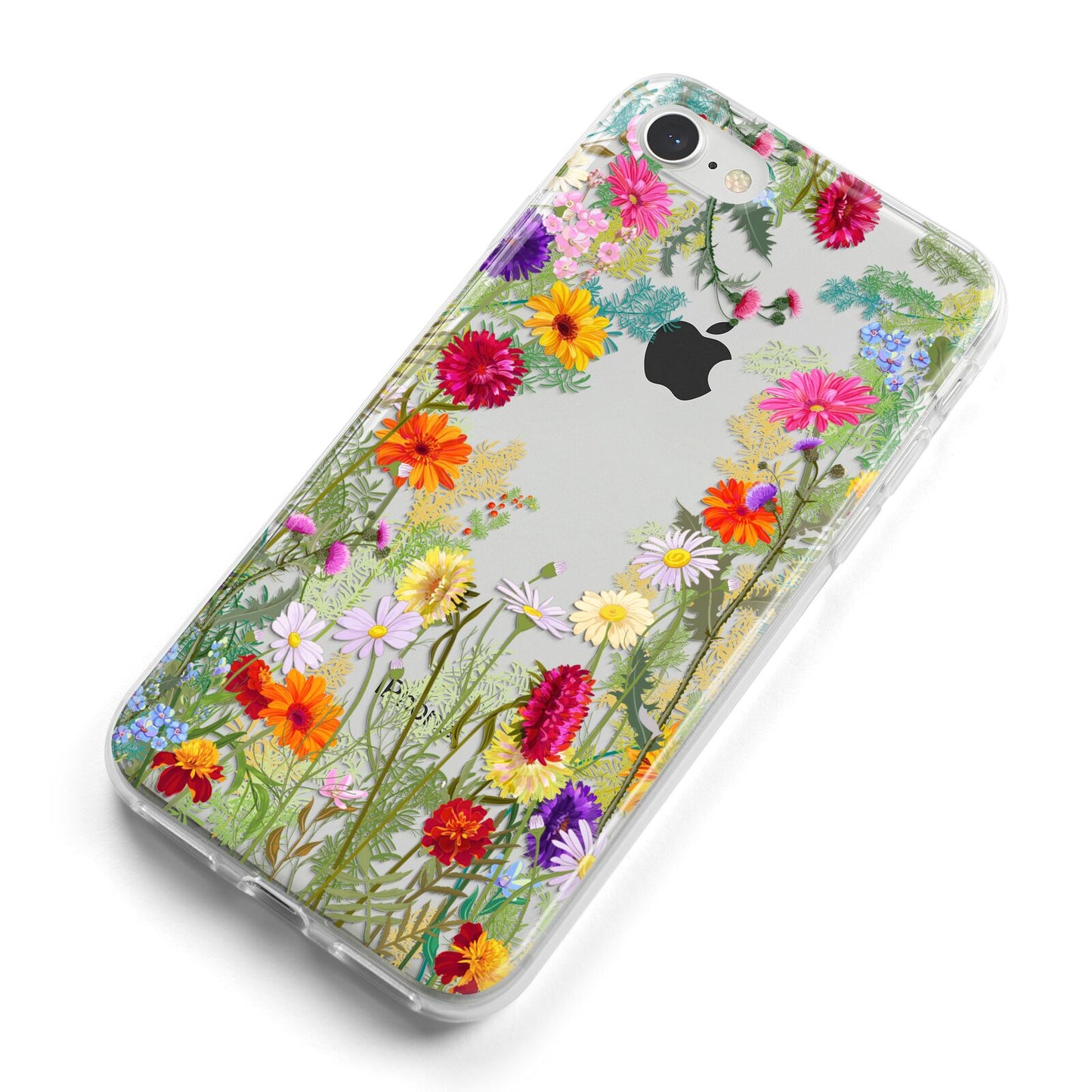 Wildflower iPhone 8 Bumper Case on Silver iPhone Alternative Image