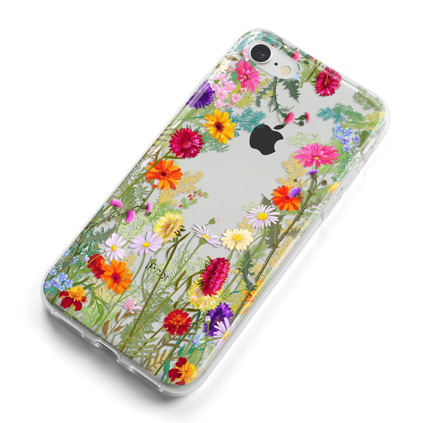 Wildflower iPhone 8 Bumper Case on Silver iPhone Alternative Image