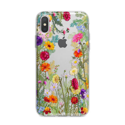 Wildflower iPhone X Bumper Case on Silver iPhone Alternative Image 1