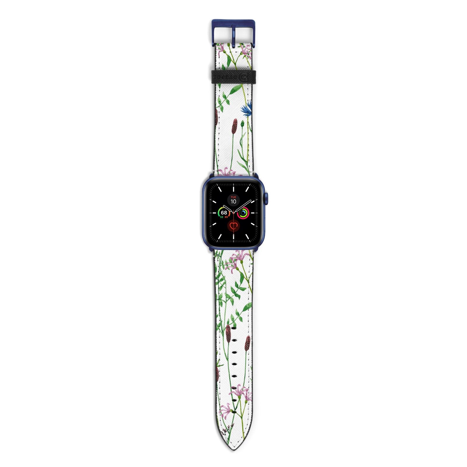 Wildflowers Apple Watch Strap with Blue Hardware