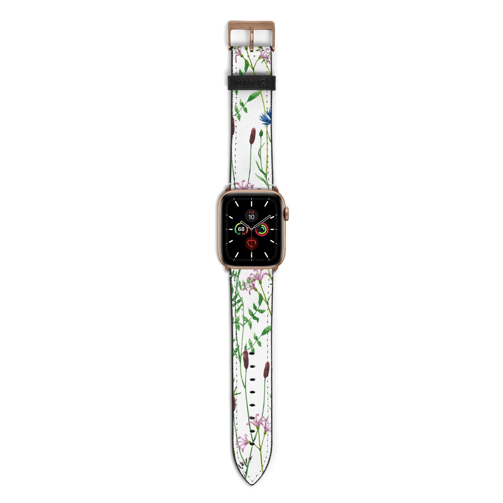 Wildflowers Apple Watch Strap with Gold Hardware