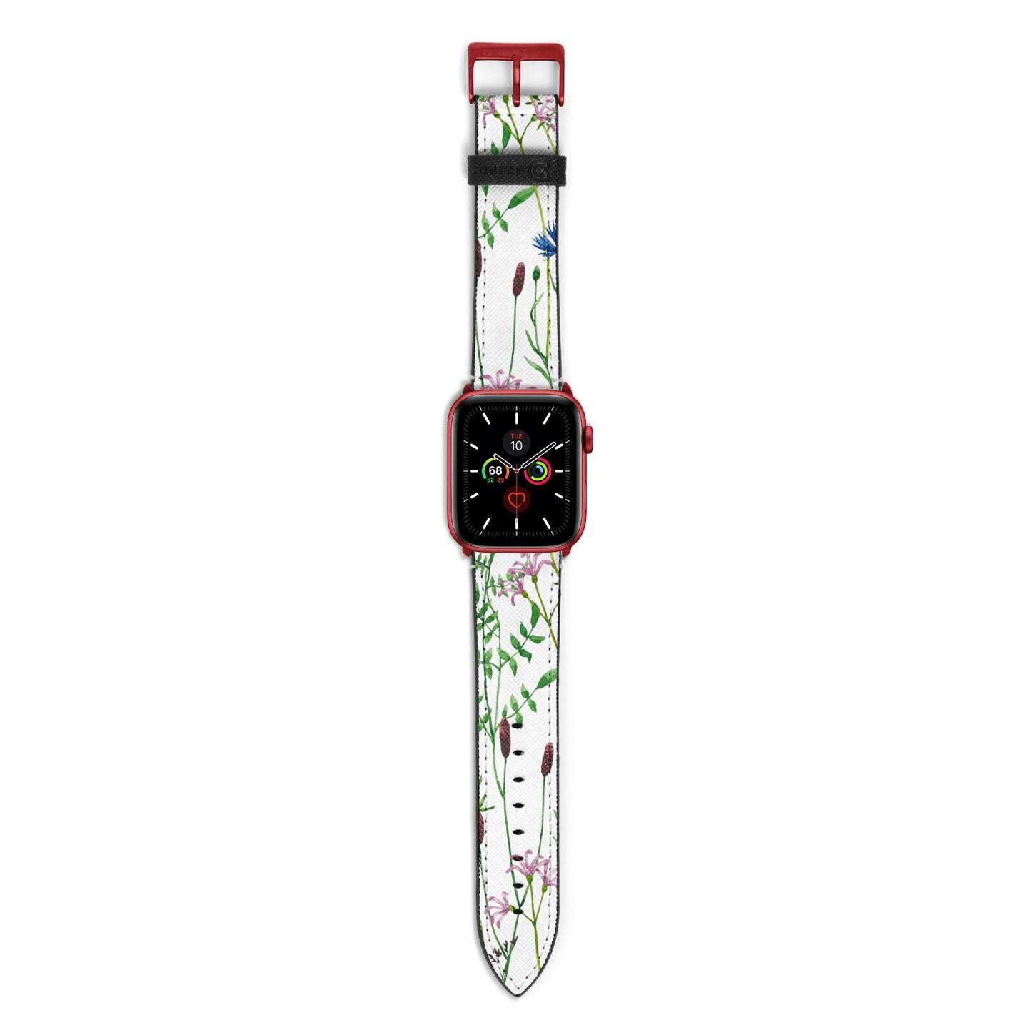 Wildflowers Apple Watch Strap with Red Hardware