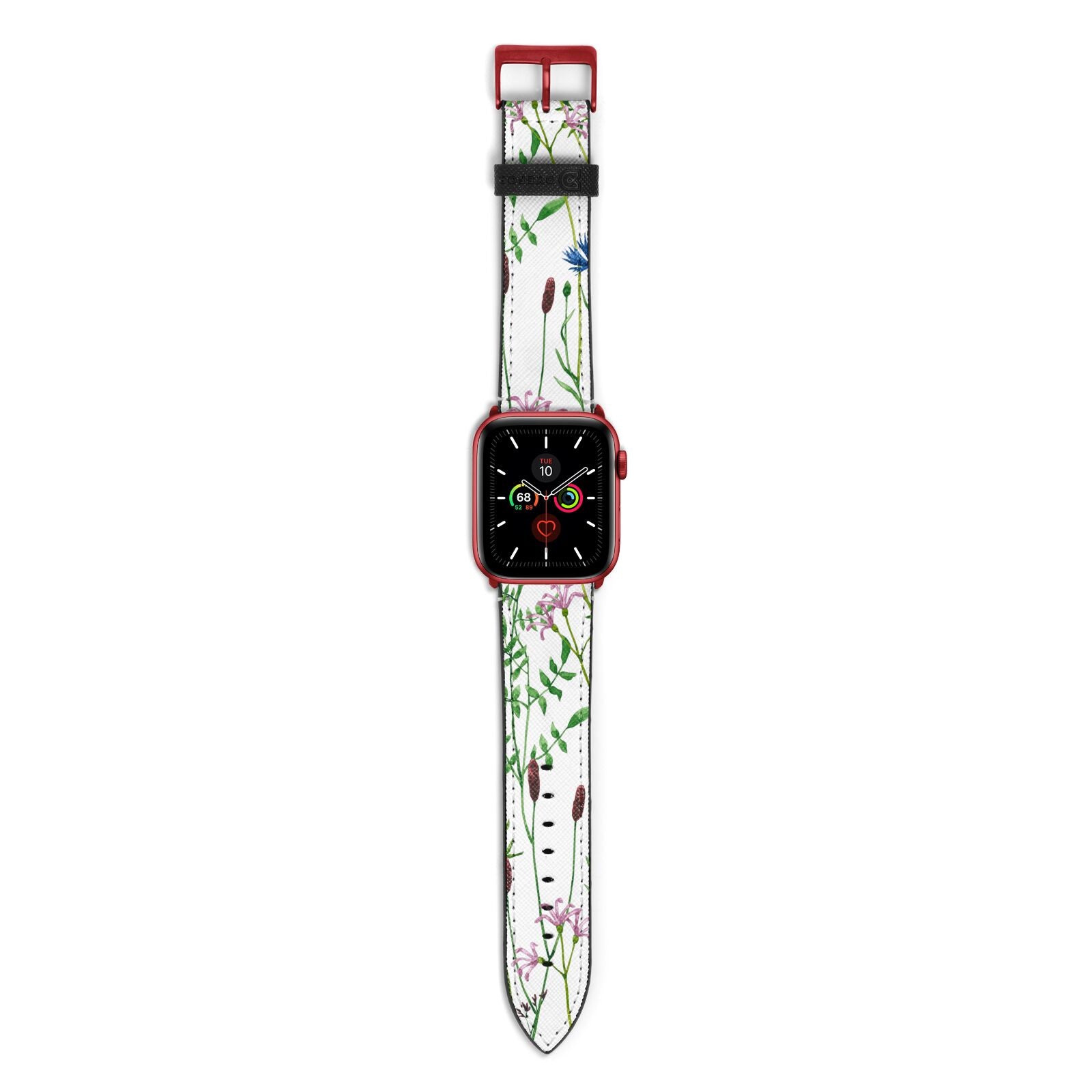 Wildflowers Apple Watch Strap with Red Hardware
