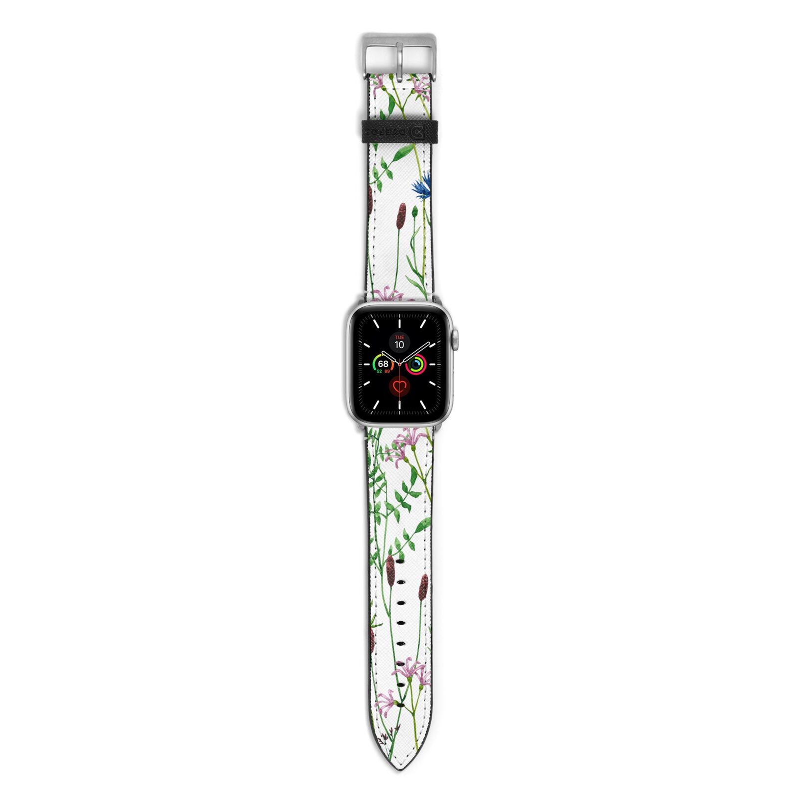 Wildflowers Apple Watch Strap with Silver Hardware