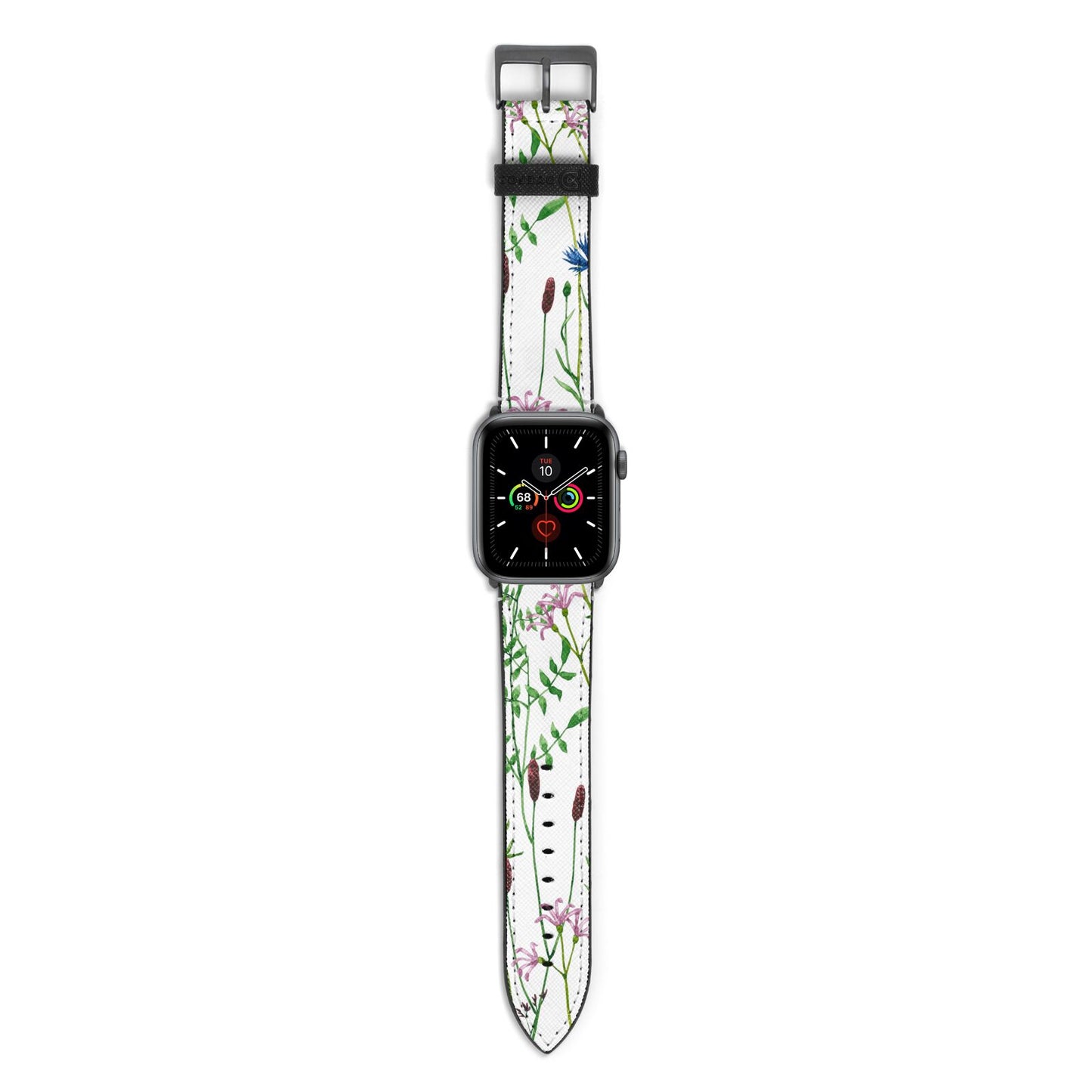 Wildflowers Apple Watch Strap with Space Grey Hardware