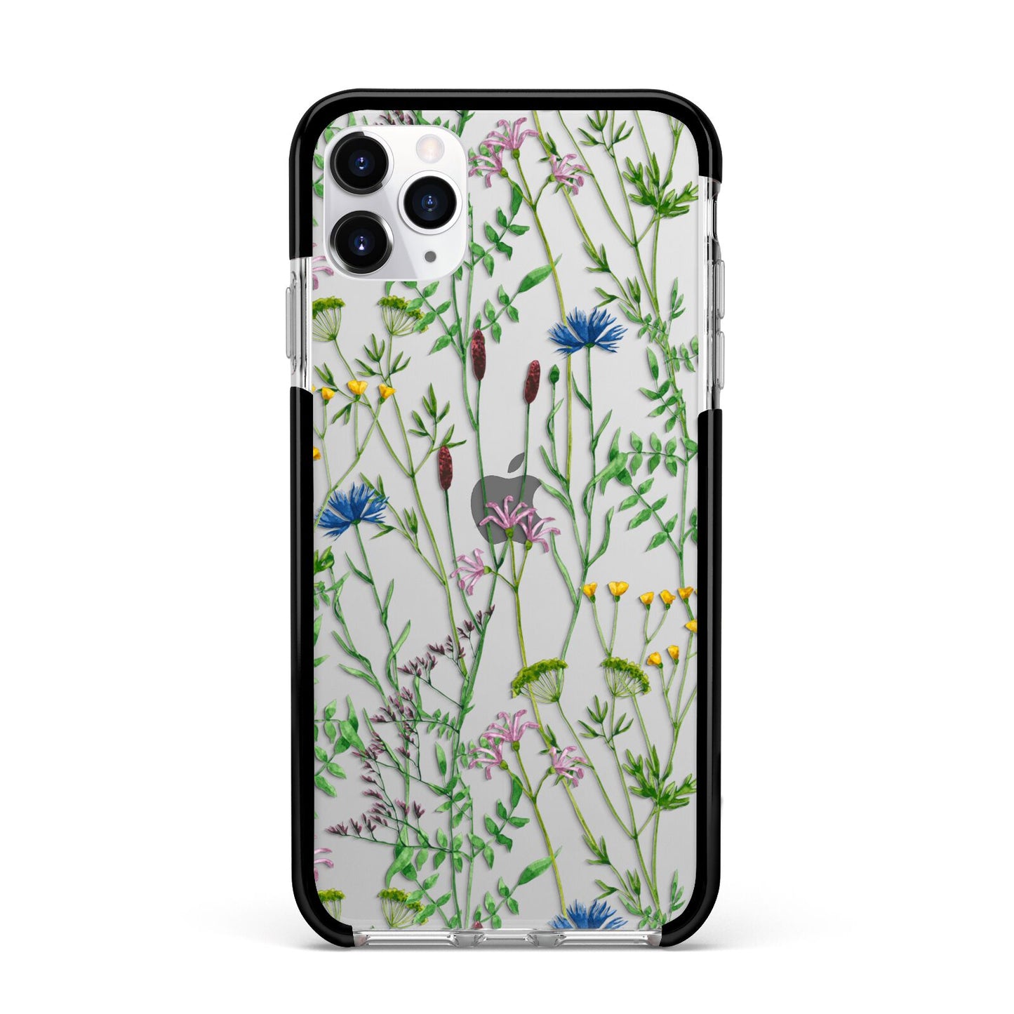 Wildflowers Apple iPhone 11 Pro Max in Silver with Black Impact Case
