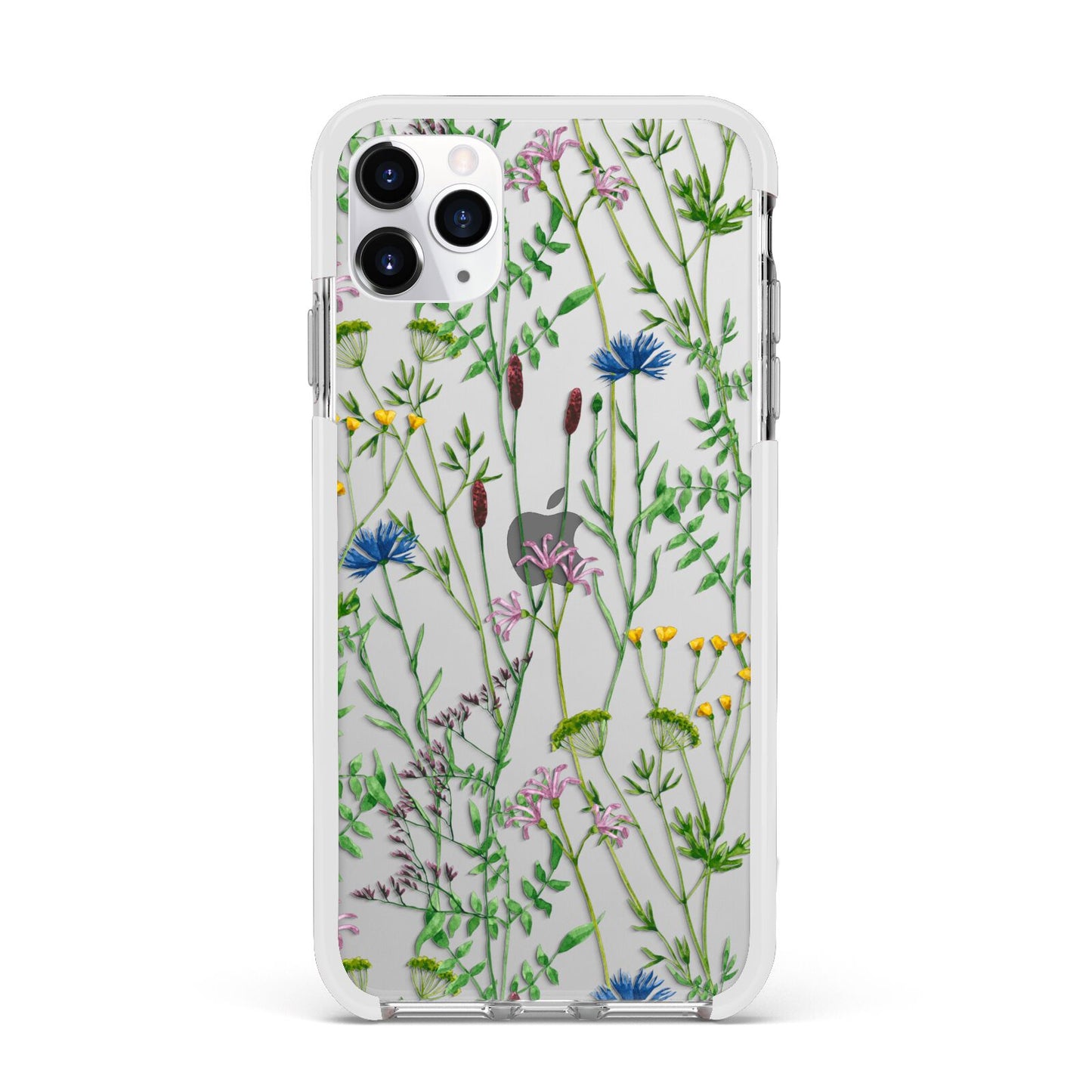 Wildflowers Apple iPhone 11 Pro Max in Silver with White Impact Case