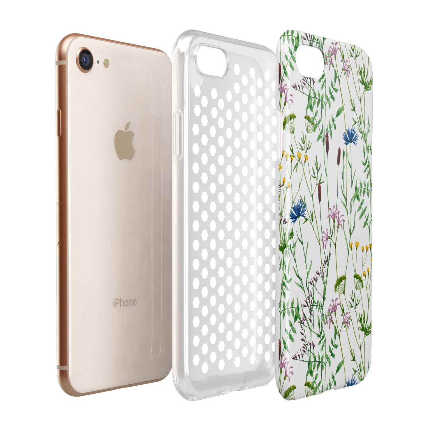 Wildflowers Apple iPhone 7 8 3D Tough Case Expanded View