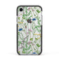 Wildflowers Apple iPhone XR Impact Case Black Edge on Silver Phone