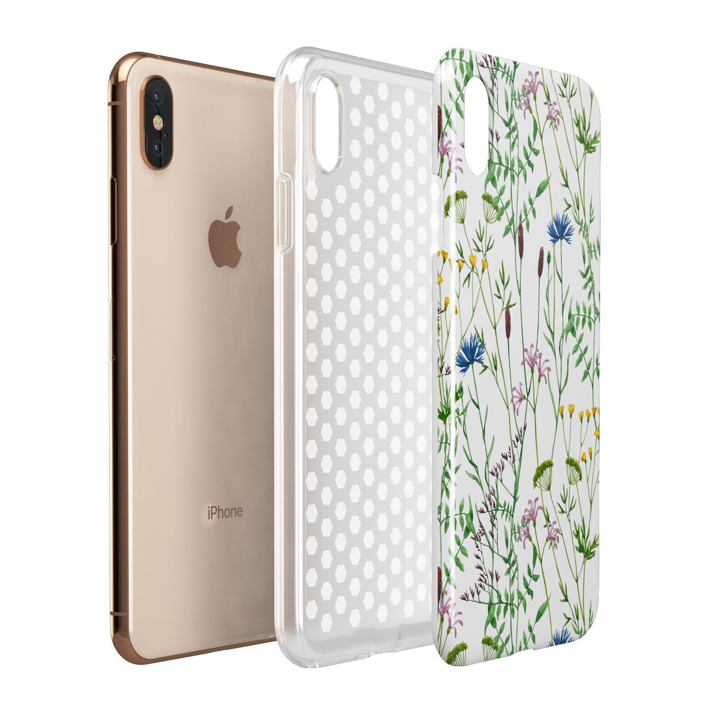 Wildflowers Apple iPhone Xs Max 3D Tough Case Expanded View