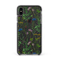 Wildflowers Apple iPhone Xs Max Impact Case Black Edge on Black Phone