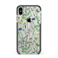 Wildflowers Apple iPhone Xs Max Impact Case Black Edge on Silver Phone
