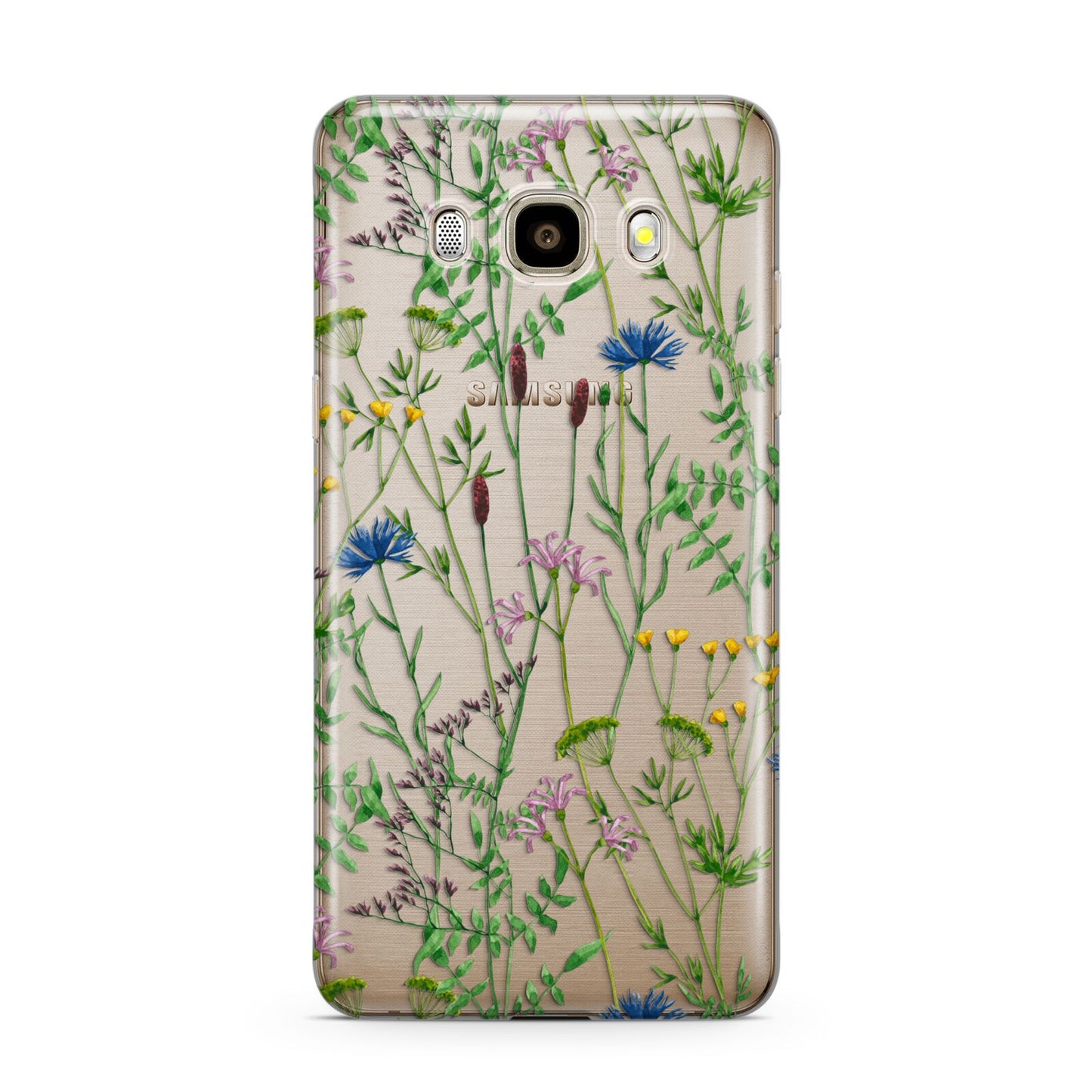 Wildflowers Samsung Galaxy J7 2016 Case on gold phone