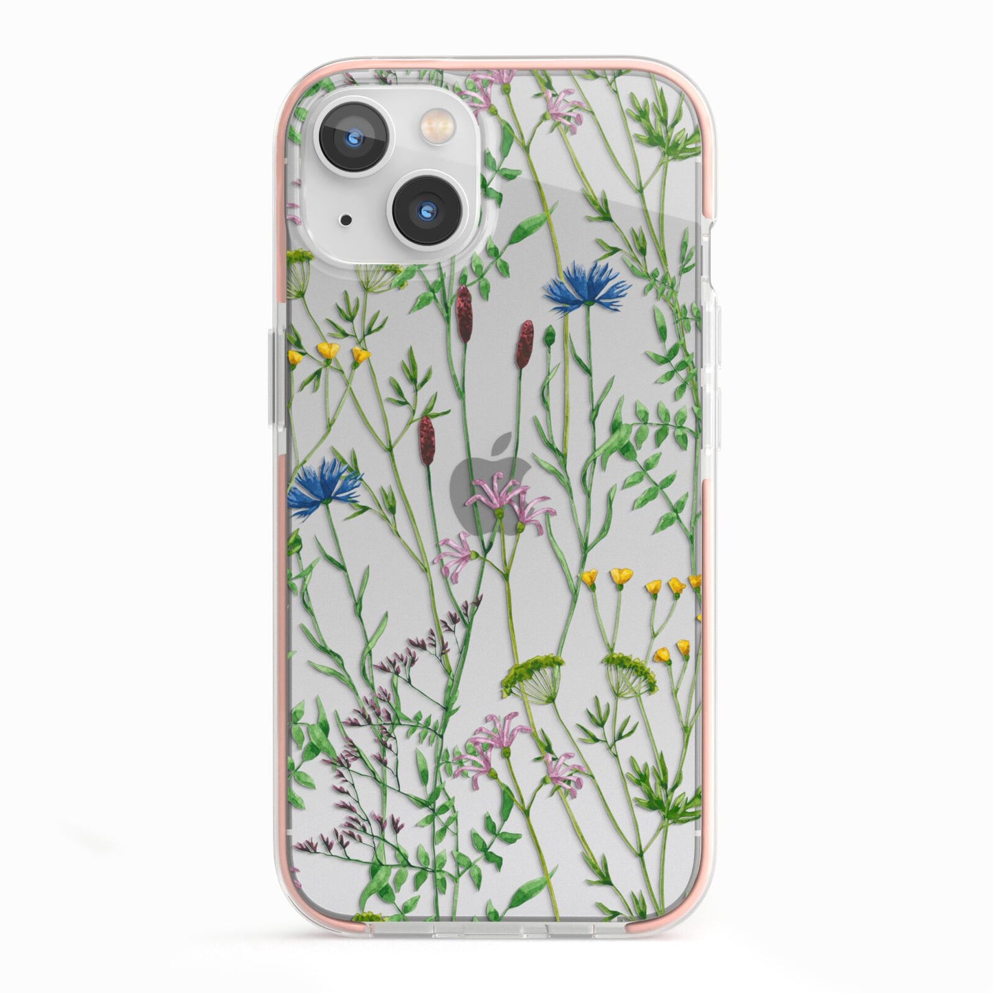 Wildflowers iPhone 13 TPU Impact Case with Pink Edges
