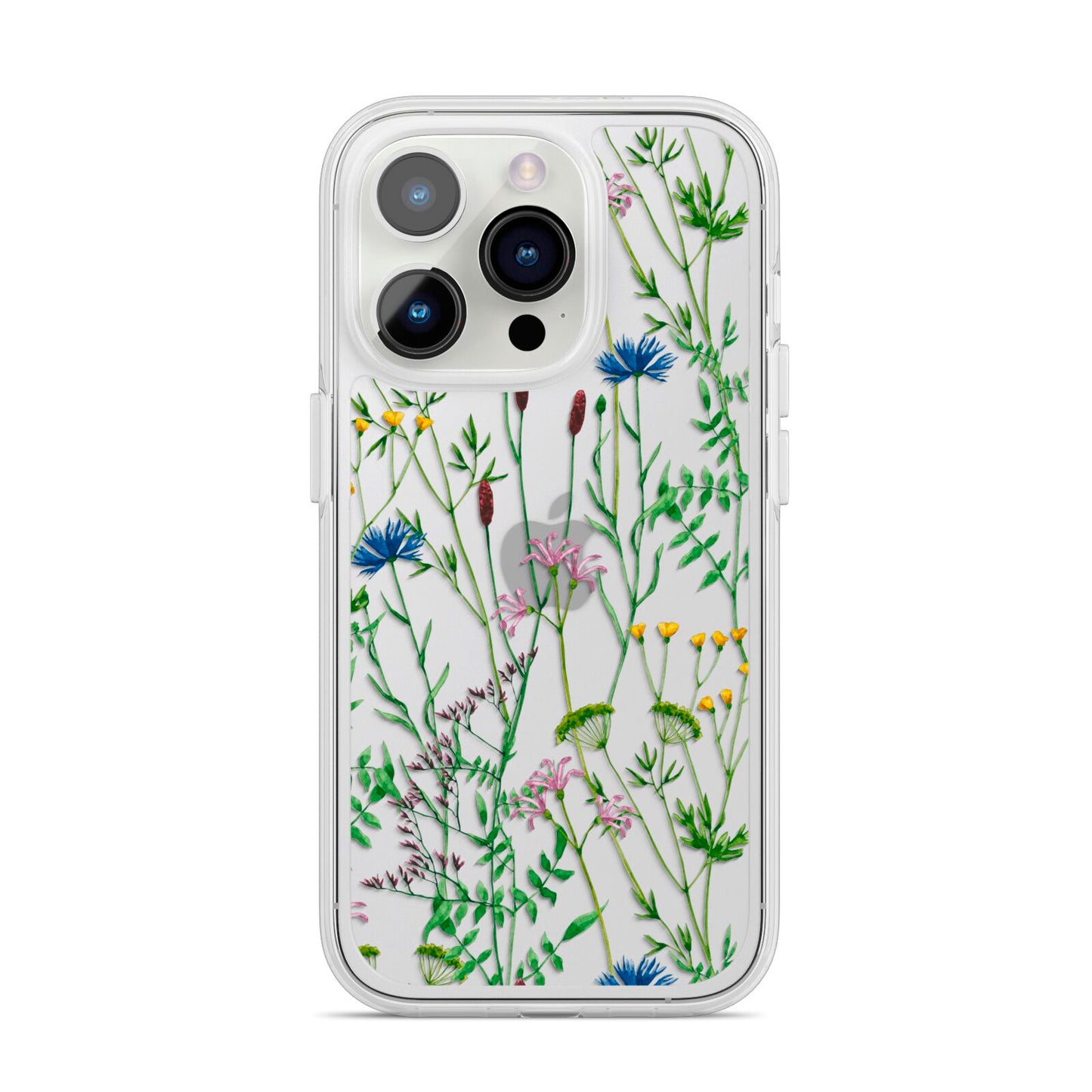 Wildflowers iPhone 14 Pro Clear Tough Case Silver