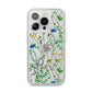 Wildflowers iPhone 14 Pro Glitter Tough Case Silver