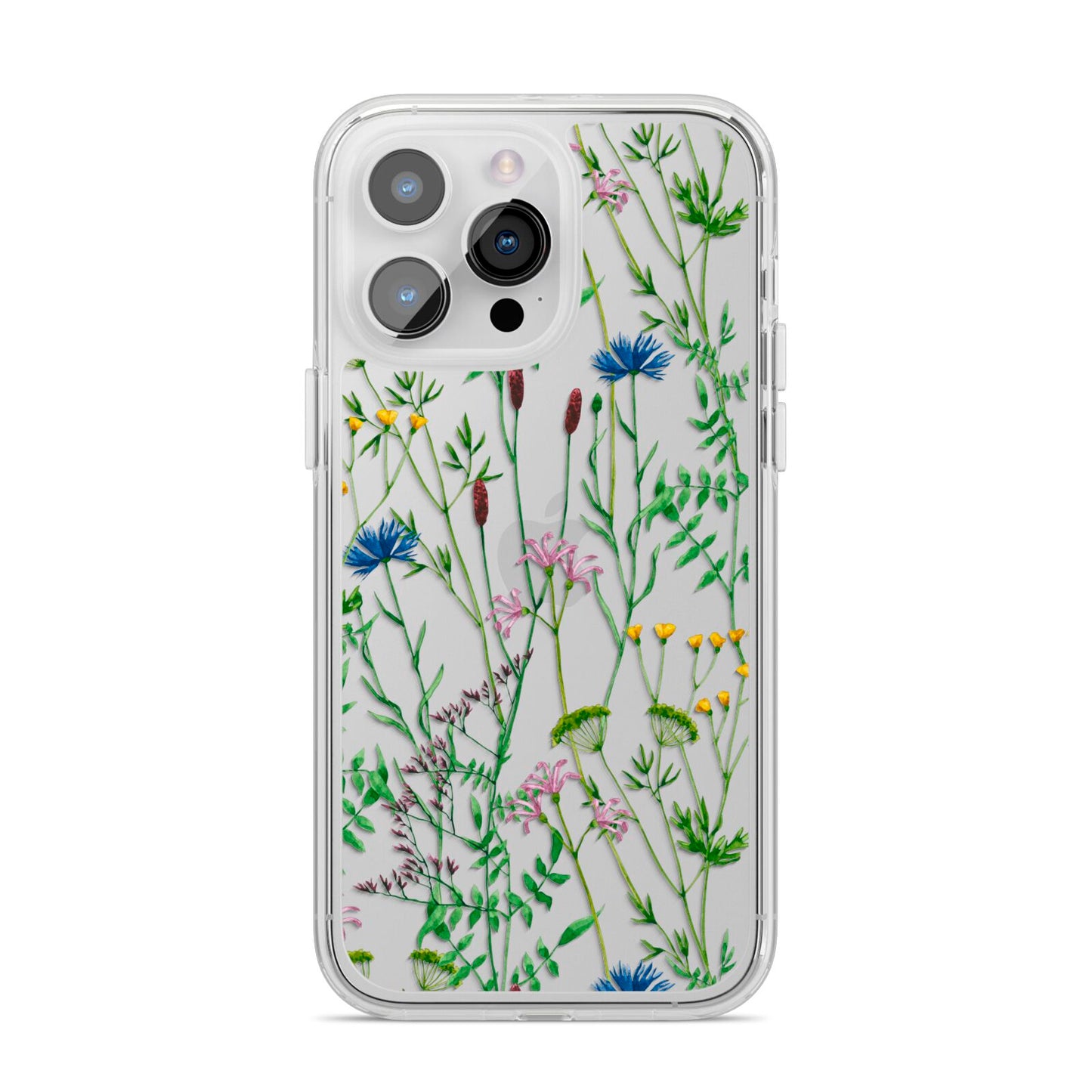 Wildflowers iPhone 14 Pro Max Clear Tough Case Silver