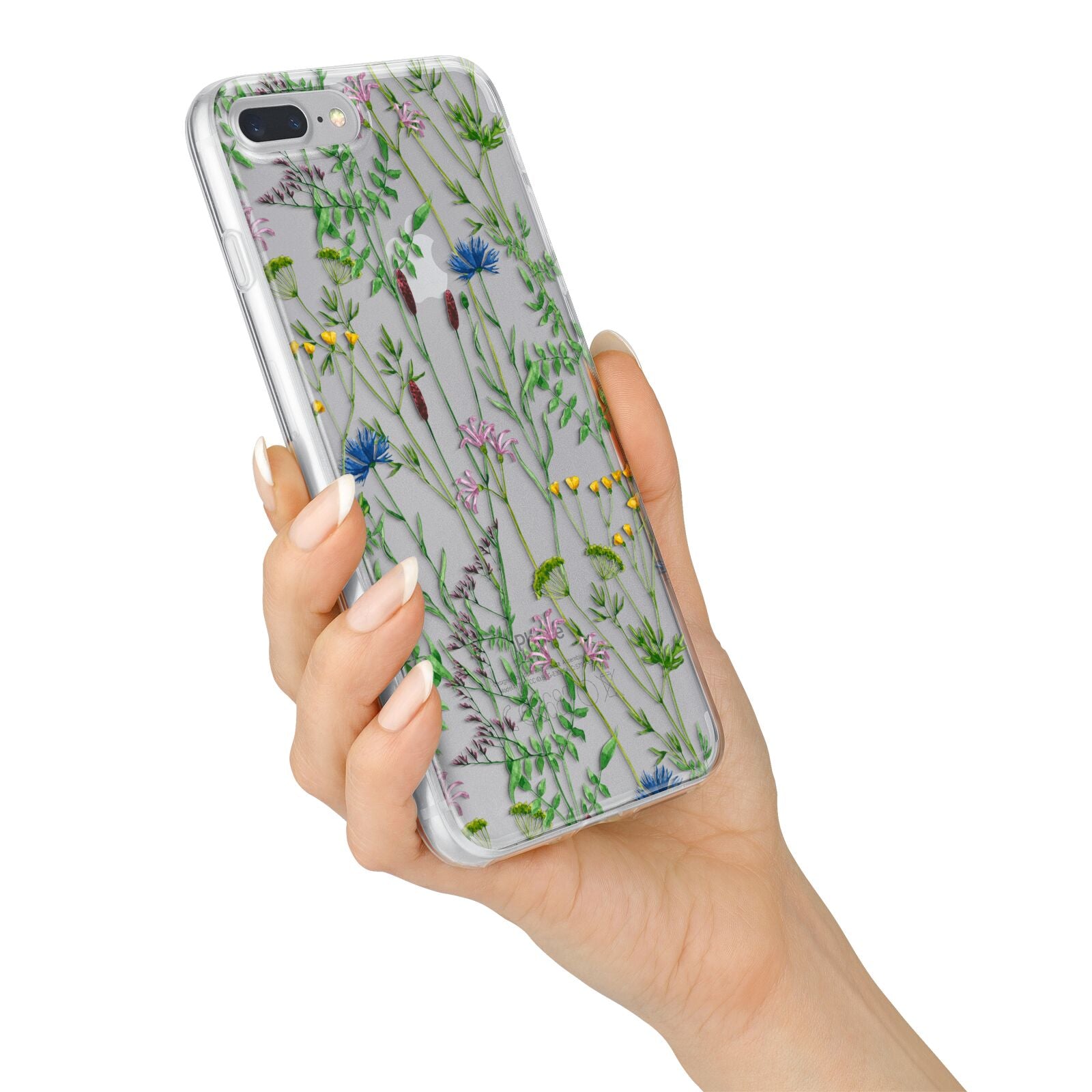Wildflowers iPhone 7 Plus Bumper Case on Silver iPhone Alternative Image