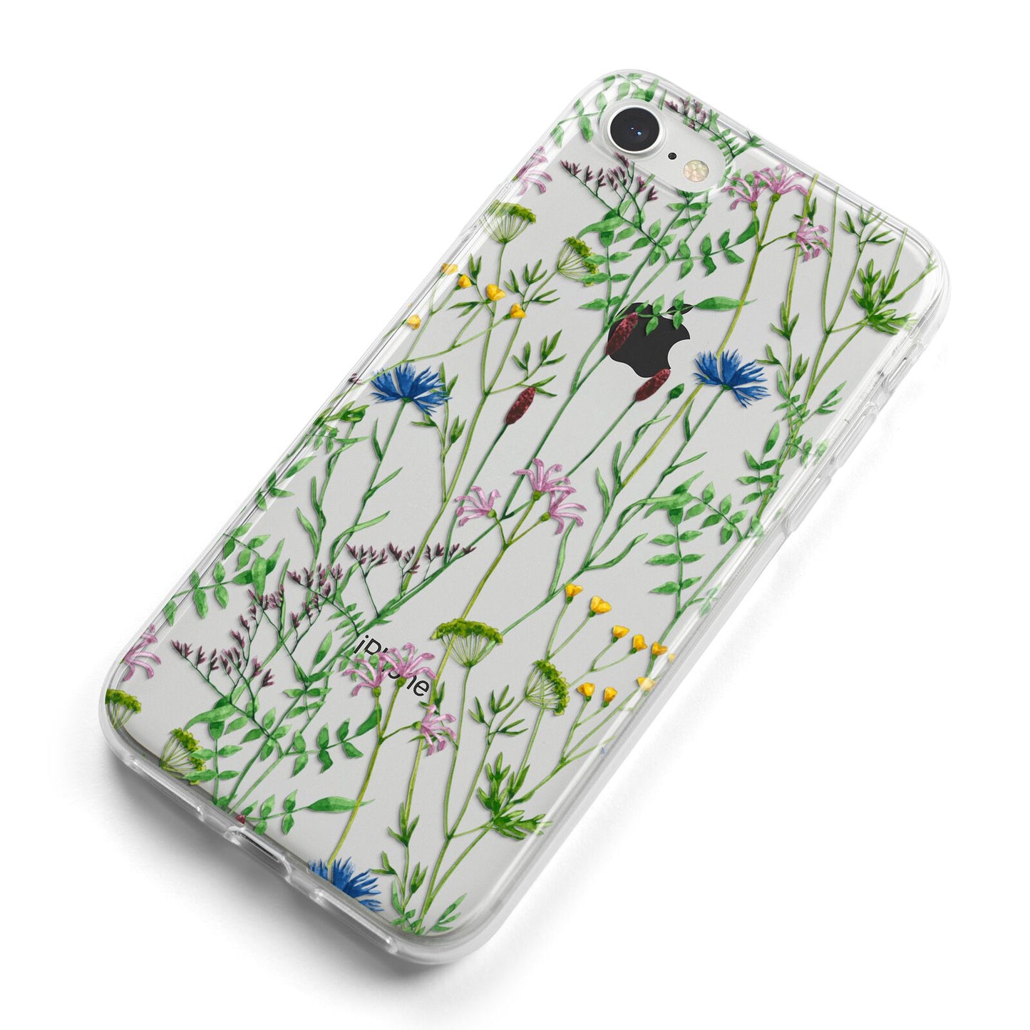 Wildflowers iPhone 8 Bumper Case on Silver iPhone Alternative Image