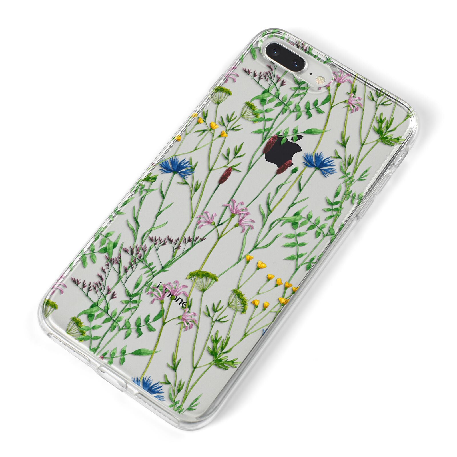 Wildflowers iPhone 8 Plus Bumper Case on Silver iPhone Alternative Image