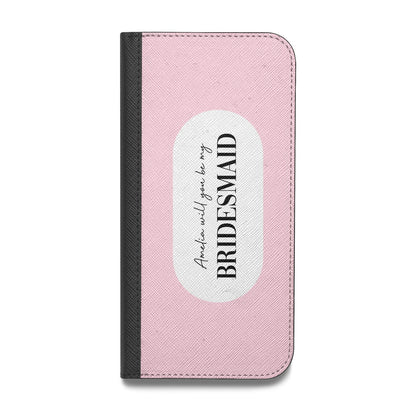 Will You Be My Bridesmaid Vegan Leather Flip Samsung Case
