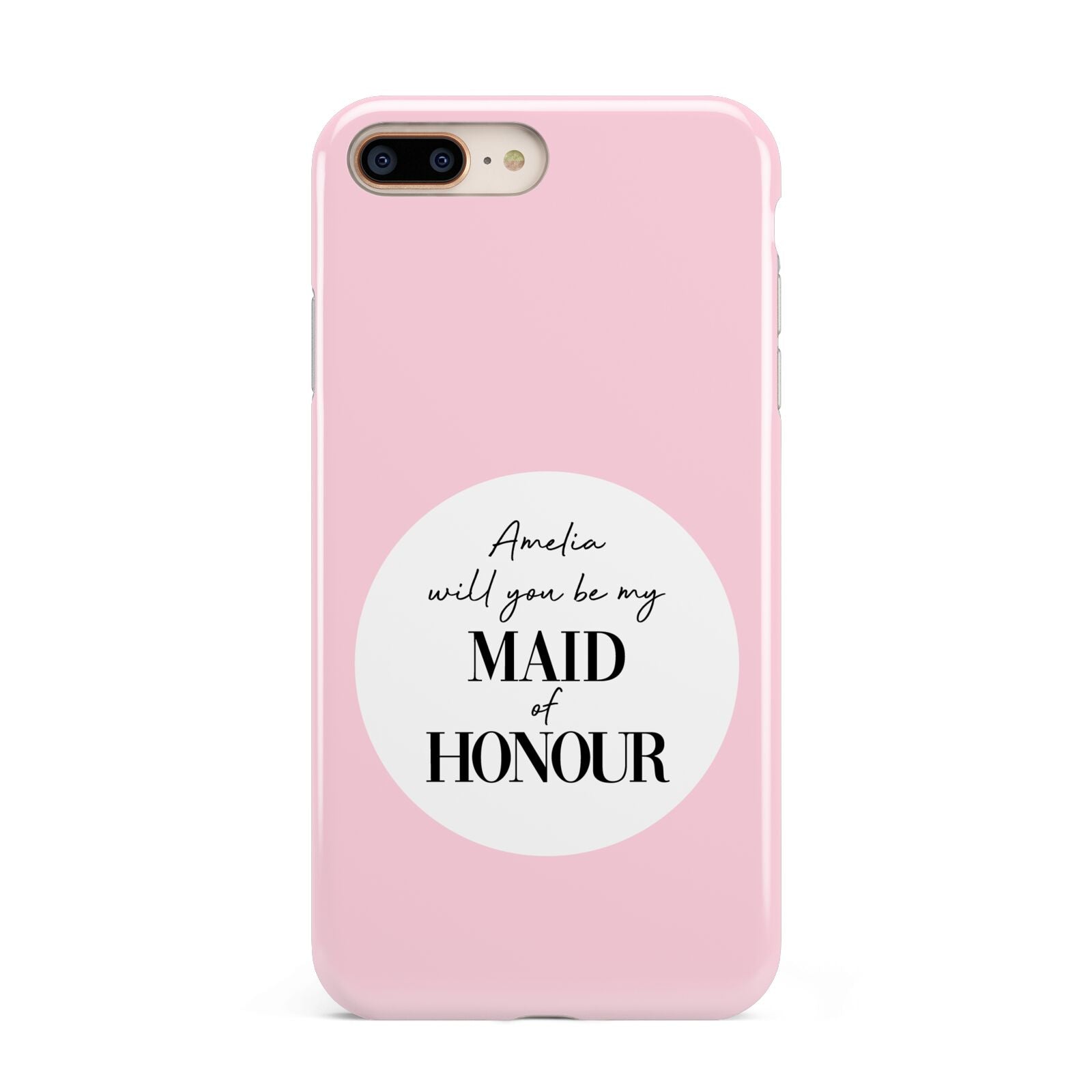 Will You Be My Maid Of Honour Apple iPhone 7 8 Plus 3D Tough Case