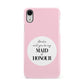 Will You Be My Maid Of Honour Apple iPhone XR White 3D Snap Case