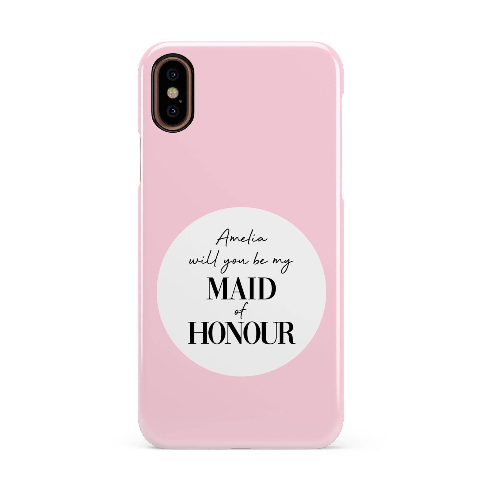 Will You Be My Maid Of Honour Apple iPhone XS 3D Snap Case