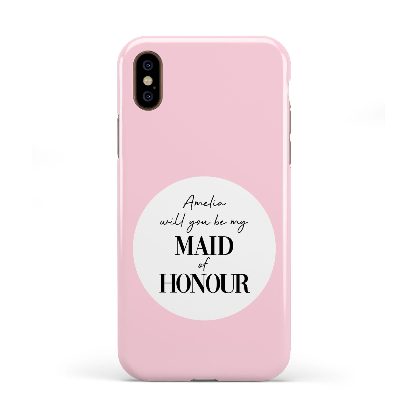 Will You Be My Maid Of Honour Apple iPhone XS 3D Tough