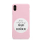 Will You Be My Maid Of Honour Apple iPhone Xs Max 3D Tough Case