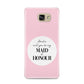 Will You Be My Maid Of Honour Samsung Galaxy A9 2016 Case on gold phone