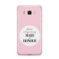 Will You Be My Maid Of Honour Samsung Galaxy J7 2016 Case on gold phone