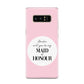 Will You Be My Maid Of Honour Samsung Galaxy S8 Case