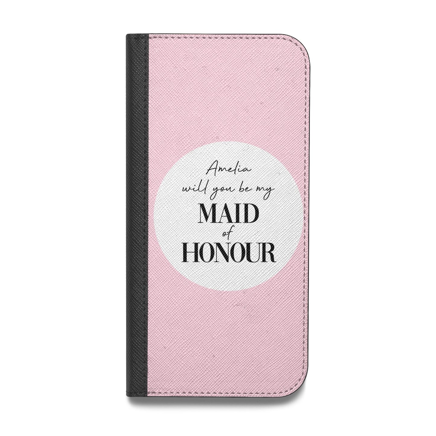 Will You Be My Maid Of Honour Vegan Leather Flip Samsung Case