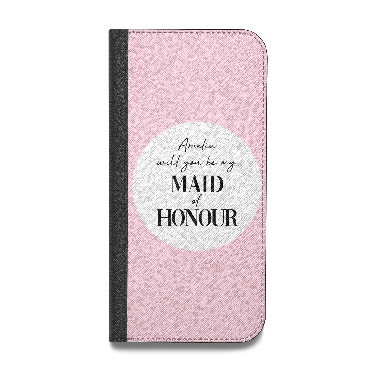 Will You Be My Maid Of Honour Vegan Leather Flip Samsung Case