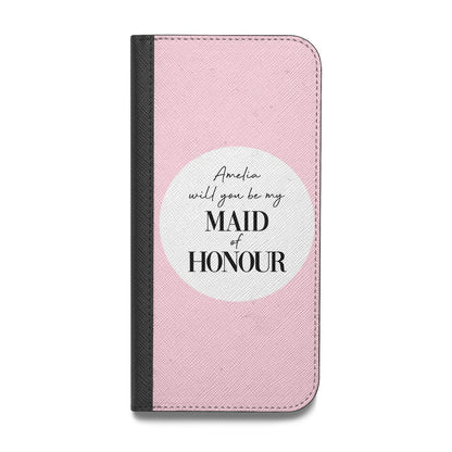 Will You Be My Maid Of Honour Vegan Leather Flip Samsung Case